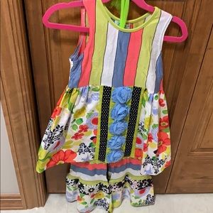 ZAZA couture NWT multi-print premium matching set